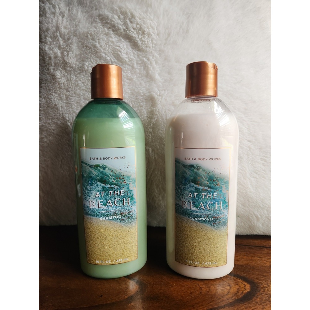 Set Of 2 - Bath and Body Works AT THE BEACH SHAMPOO + CONDITIONER. Discontinued